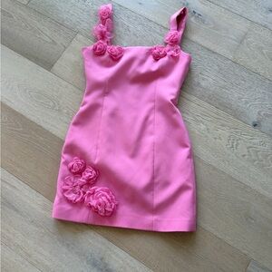 Elliatt Pink Floral Embellished Dress